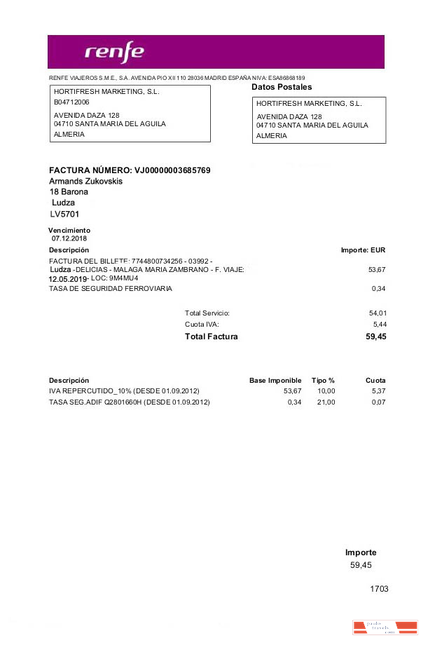 Latvia Renfe utility bill template, fully editable in PSD format